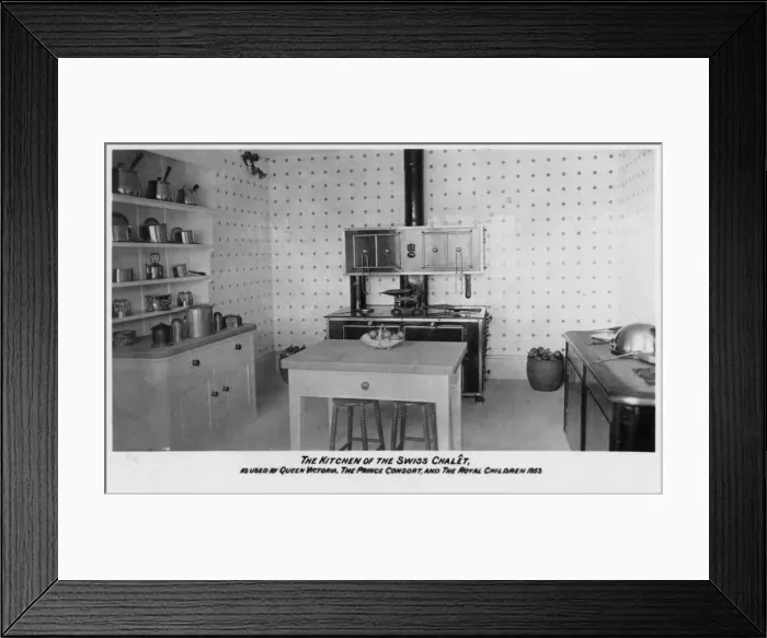 Framed Print : The kitchen of the Swiss Cottage Framed Print : The kitchen of the Swiss Cottage