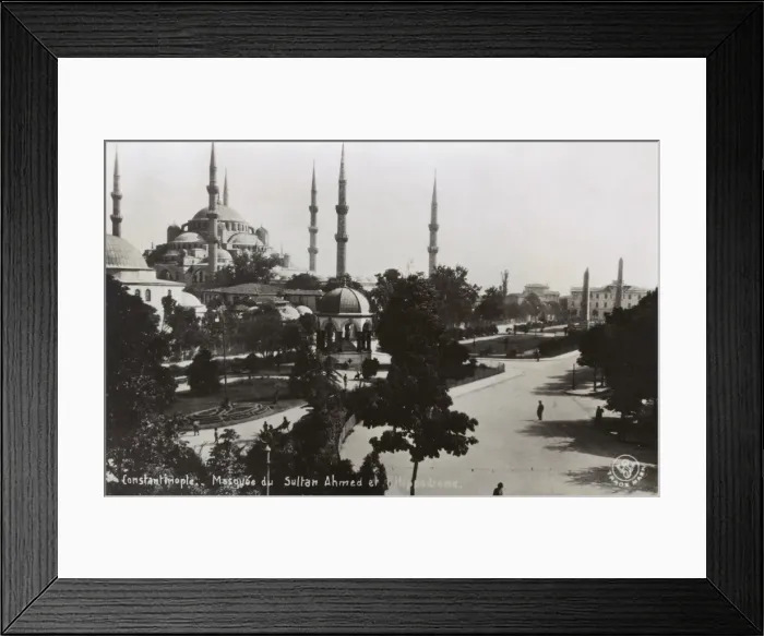 Framed Print : Turkey - Istanbul - Sultan Ahmed Mosque (Blue Mosque) Framed Print : Turkey - Istanbul - Sultan Ahmed Mosque (Blue Mosque)