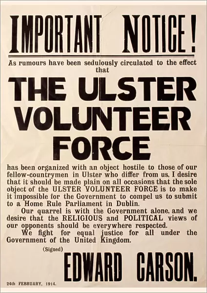 UVF - Ulster Volunteer Force Poster