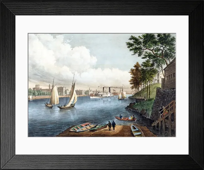 Framed Print : Blackwells Island, East River, New York Framed Print : Blackwells Island, East River, New York
