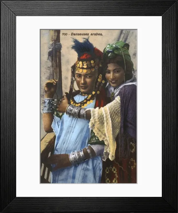 Framed Print : Arab Dancers from Tunis, Tunisia Framed Print : Arab Dancers from Tunis, Tunisia