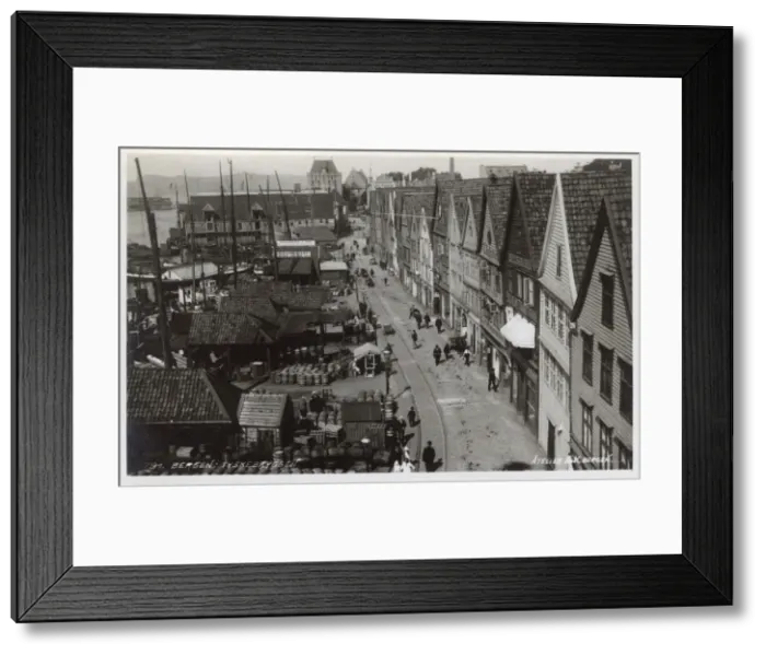 Framed Print : Bergen, Norway - The German Quay Framed Print : Bergen, Norway - The German Quay