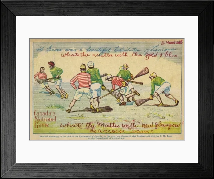 Framed Print : Lacrosse, Canadas National Game Framed Print : Lacrosse, Canadas National Game