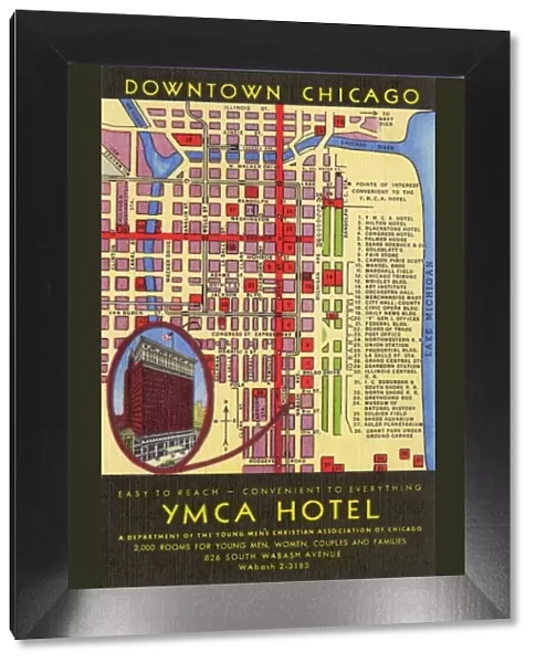 Map and location of YMCA Hotel - Chicago, USA