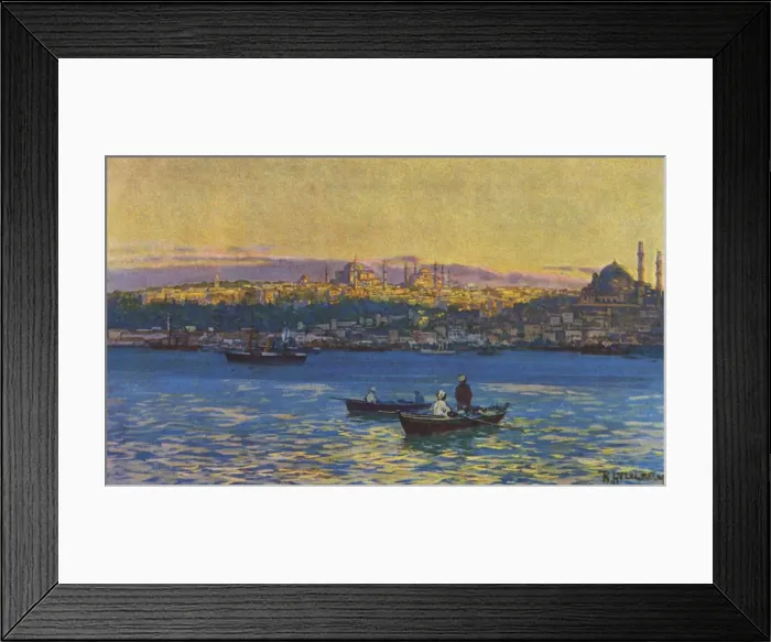 Framed Print : Turkey - Istanbul - View Across Golden Horn