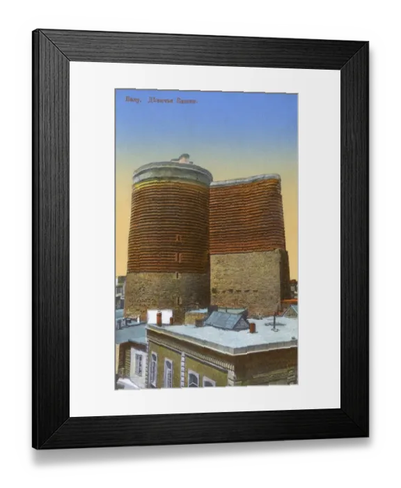 Framed Print : The Maiden Tower at Baku, Azerbaijan