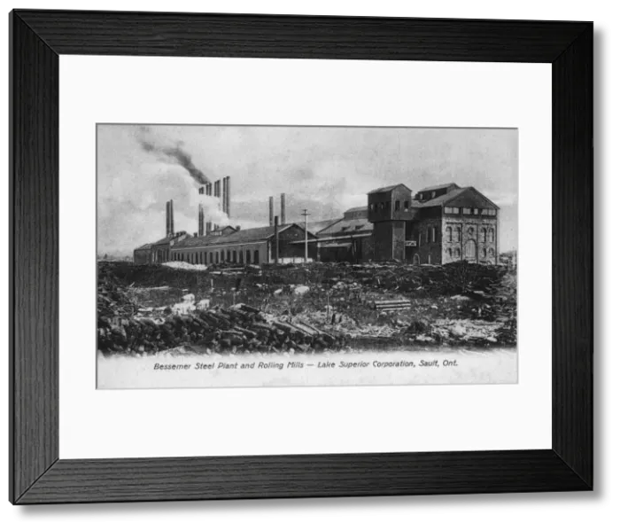 Framed Print : Bessemer steel plant and rolling mills Framed Print : Bessemer steel plant and rolling mills
