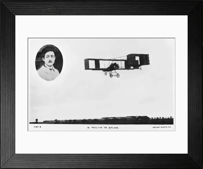 Framed Print : M. Paulhan, and early French aviation pioneer Framed Print : M. Paulhan, and early French aviation pioneer