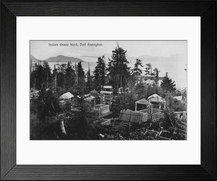 Framed Print : Indian grave yard, Port Essington, Canada Framed Print : Indian grave yard, Port Essington, Canada