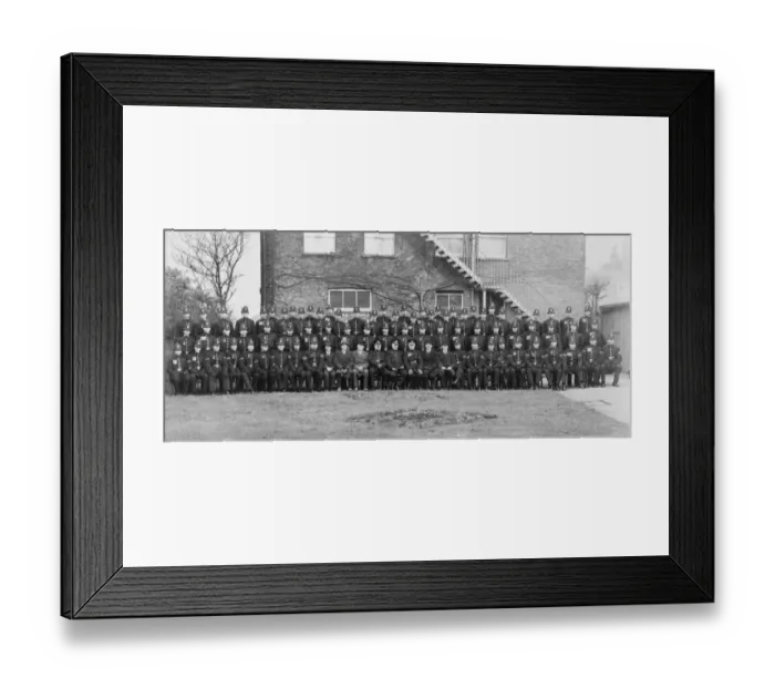 Framed Print : A group photograph of police station staff Framed Print : A group photograph of police station staff
