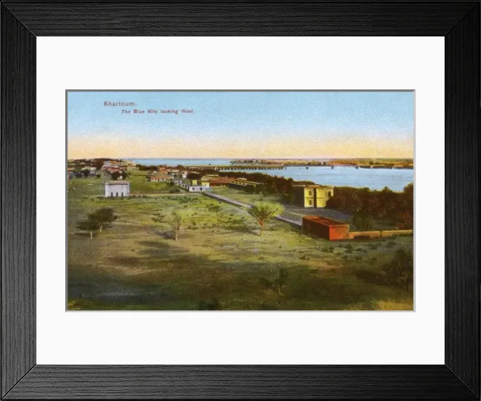 Framed Print : Khartoum - The Blue Nile looking West Framed Print : Khartoum - The Blue Nile looking West