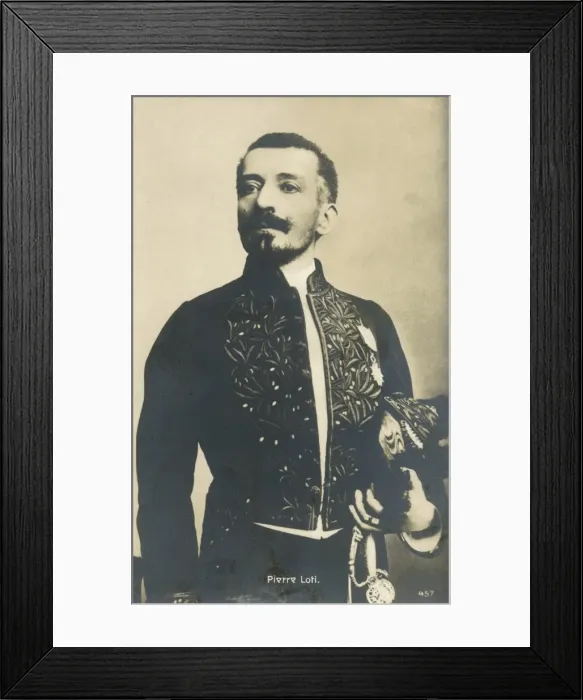 Framed Print : Pierre Loti, French naval Captain and writer Framed Print : Pierre Loti, French naval Captain and writer