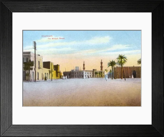 Framed Print : The Mosque Street, Khartoum, Sudan Framed Print : The Mosque Street, Khartoum, Sudan