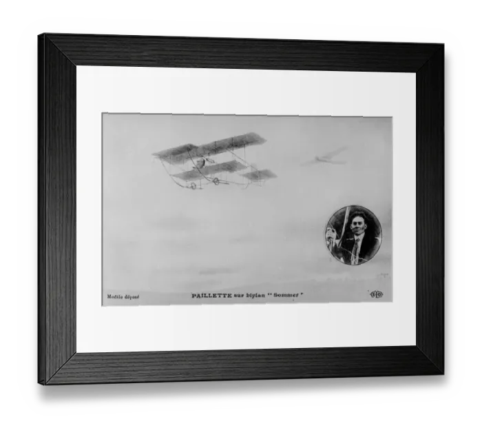 Framed Print : Marcel Paillette, an early French aviation pioneer Framed Print : Marcel Paillette, an early French aviation pioneer