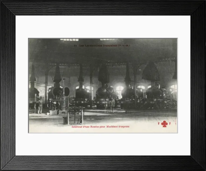 Framed Print : Interior of a Shed for express trains Framed Print : Interior of a Shed for express trains