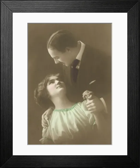Framed Print : A couple gazing longingly at one another Framed Print : A couple gazing longingly at one another