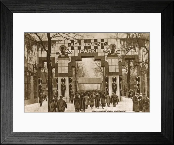 Framed Print : British Empire Exhibition - Amusement Park Entrance Framed Print : British Empire Exhibition - Amusement Park Entrance
