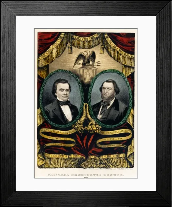 Framed Print : National Democratic Banner Framed Print : National Democratic Banner