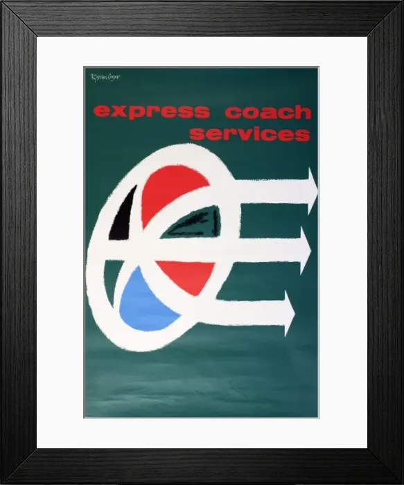 Framed Print : Express Coach Services Poster Framed Print : Express Coach Services Poster