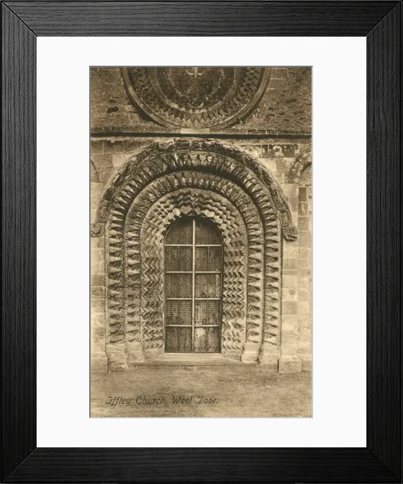 Framed Print : The Norman West Door at Iffley Church Framed Print : The Norman West Door at Iffley Church
