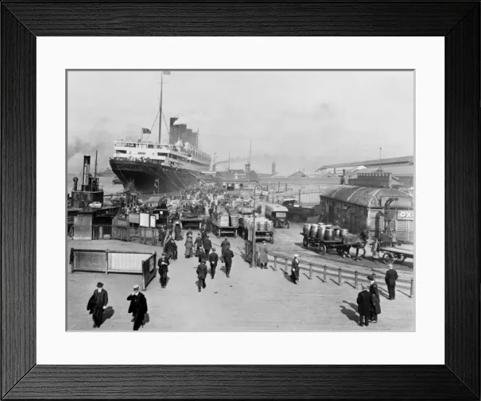 Framed Print : RMS Aquitania in Liverpool Framed Print : RMS Aquitania in Liverpool