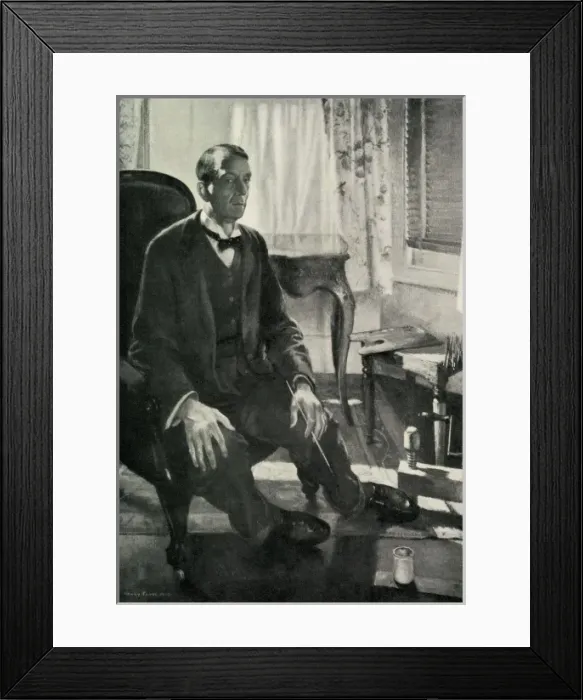 Framed Print : Henry Tonks self-portrait Framed Print : Henry Tonks self-portrait