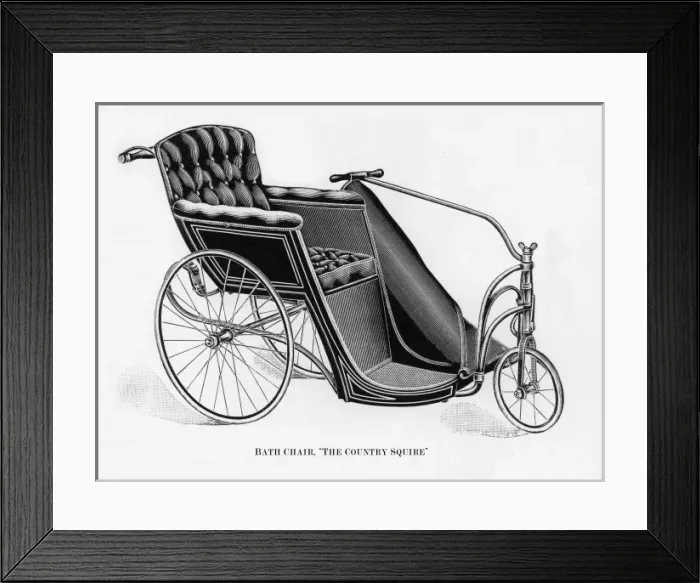 Framed Print : Bath chair Framed Print : Bath chair