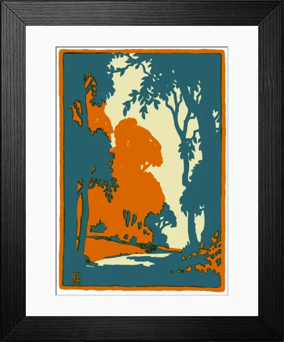 Framed Print : Woodland silhouette Framed Print : Woodland silhouette