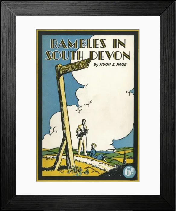Framed Print : Rambles in South Devon - 1930s