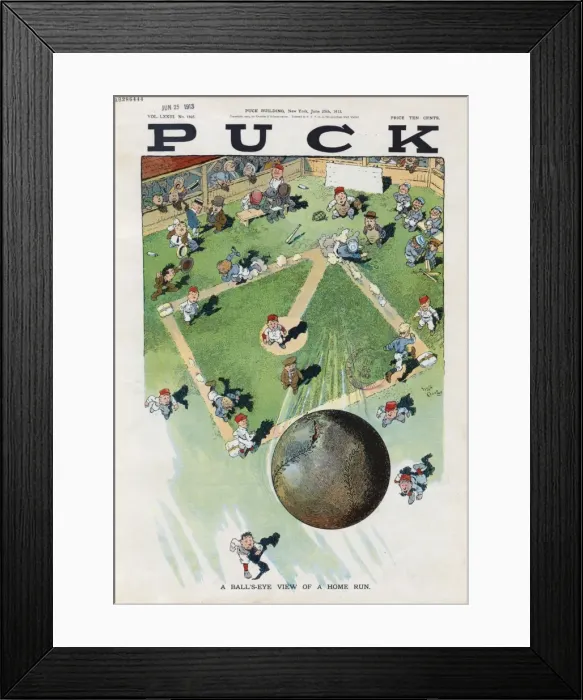 Framed Print : Ball s-eye view of a home run Framed Print : Ball s-eye view of a home run
