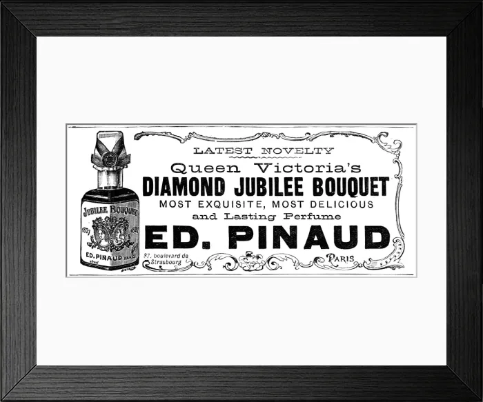 Framed Print : Diamond Jubilee Bouquet perfume advertisement Framed Print : Diamond Jubilee Bouquet perfume advertisement