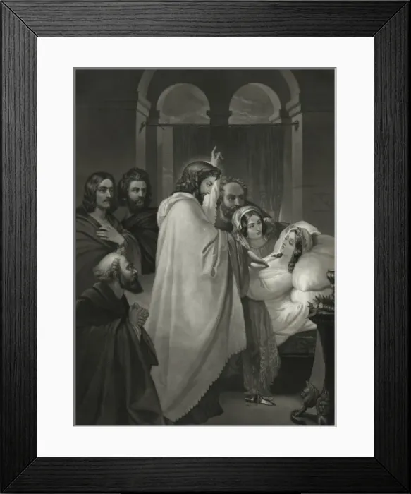 Framed Print : Christ raising Jairus daughter Framed Print : Christ raising Jairus daughter