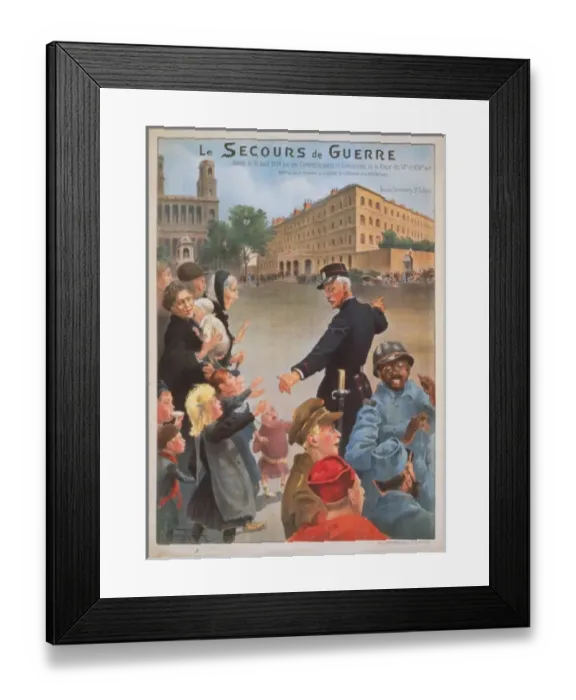 Framed Print : Le Secours de Guerre Framed Print : Le Secours de Guerre
