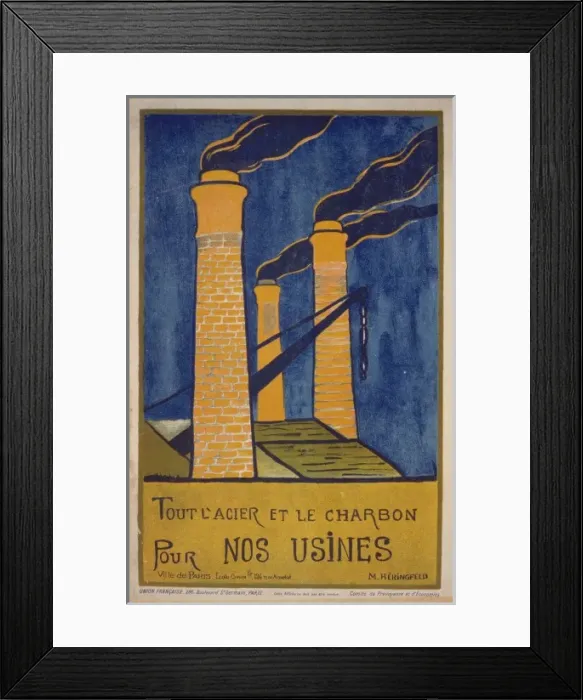 Framed Print : Tout l acier et le charbon pour nos usines Framed Print : Tout l acier et le charbon pour nos usines