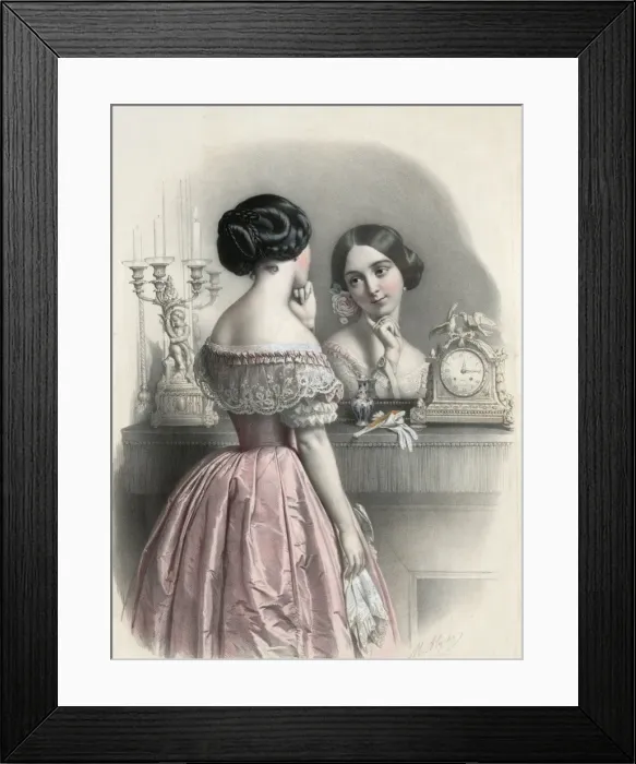 Framed Print : Ideal beauties; Contemplation Framed Print : Ideal beauties; Contemplation