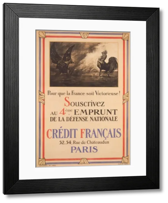 Framed Print : Pour que la France soit victorieuse! Souscrivez au 4eme empr Framed Print : Pour que la France soit victorieuse! Souscrivez au 4eme empr