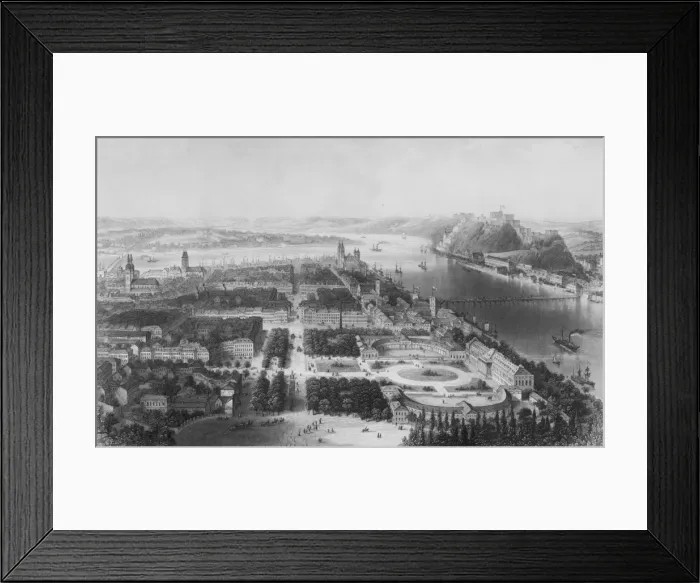 Framed Print : Coblenz. Date between 1850 and 1900 Framed Print : Coblenz. Date between 1850 and 1900