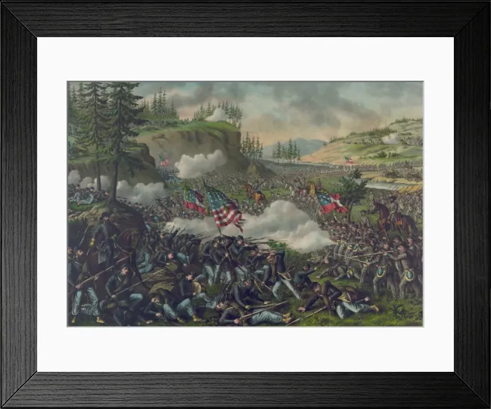 Framed Print : Battle of Chickamauga--Sept. 19 & 20 1863--Federal... (Ge Framed Print : Battle of Chickamauga--Sept. 19 & 20 1863--Federal... (Ge