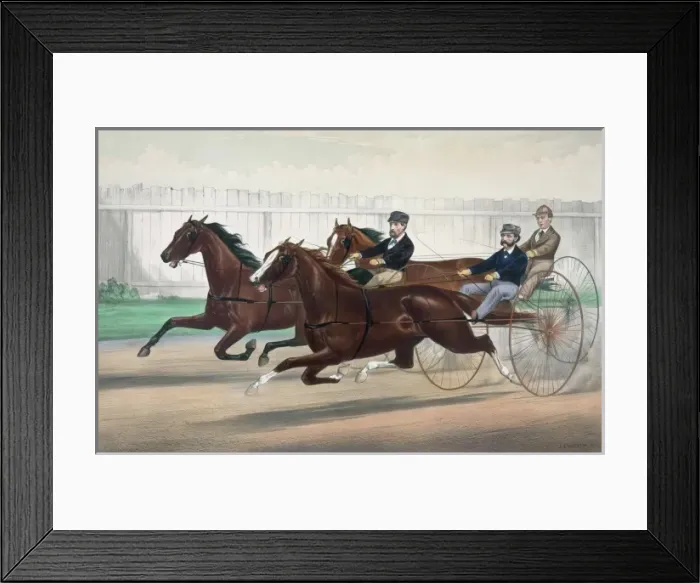 Framed Print : A Close Heat: Judge Fullerton, Gazelle and Huntress Framed Print : A Close Heat: Judge Fullerton, Gazelle and Huntress