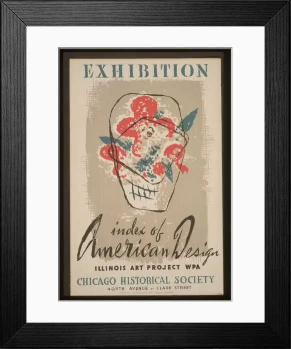 Framed Print : Exhibition Index of American Design