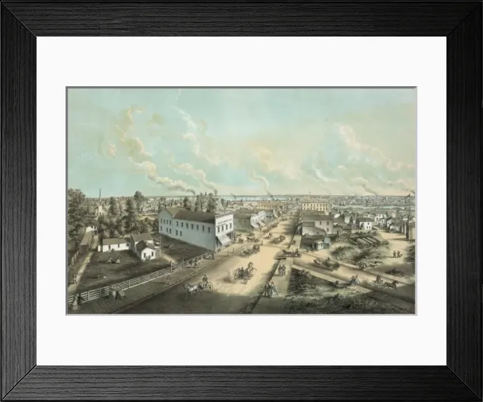 Framed Print : Oshkosh, Wis. From H. L. Cottrills Block / Framed Print : Oshkosh, Wis. From H. L. Cottrills Block /