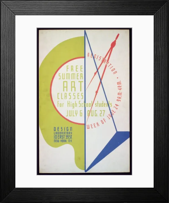 Framed Print : Free summer art classes for high school students Framed Print : Free summer art classes for high school students