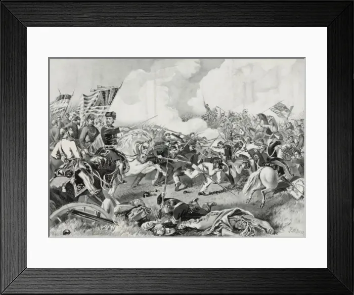 Framed Print : Battle of Pea Ridge, Arkansas, March 8th 1862 Framed Print : Battle of Pea Ridge, Arkansas, March 8th 1862