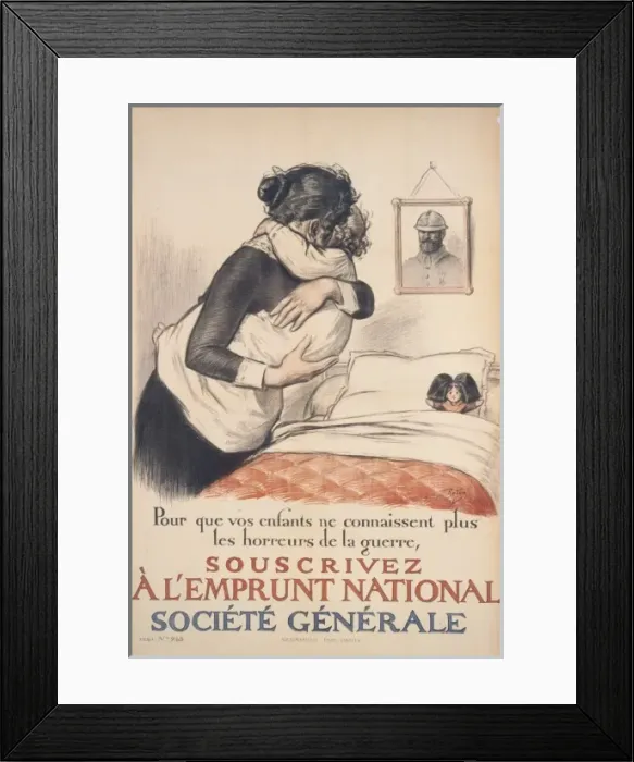 Framed Print : Pour que vos enfants ne connaissent plus les horreurs de la Framed Print : Pour que vos enfants ne connaissent plus les horreurs de la