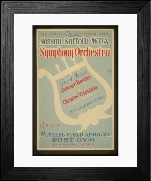 Framed Print : The Athletic & Recreation Dept. presents Nassau Suffolk WPA Framed Print : The Athletic & Recreation Dept. presents Nassau Suffolk WPA