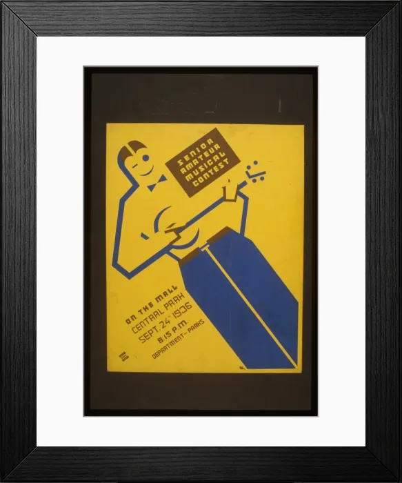 Framed Print : Senior amateur musical contest on the mall, Central Park Framed Print : Senior amateur musical contest on the mall, Central Park