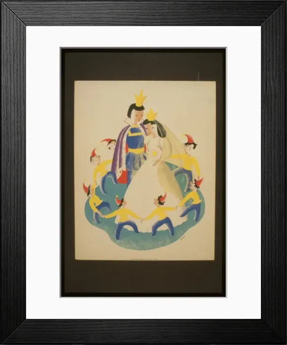 Framed Print : Snow White and the seven dwarfs Framed Print : Snow White and the seven dwarfs