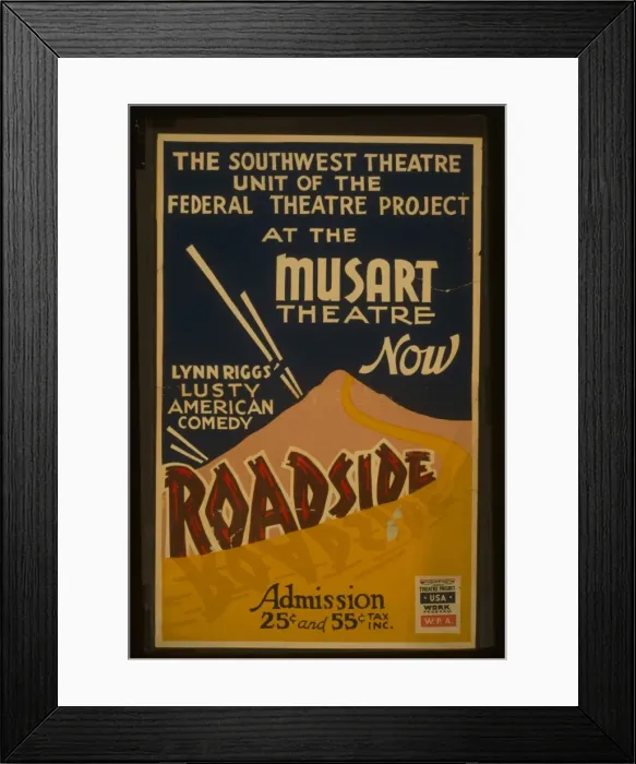 Framed Print : The Southwest Theatre Unit of the Federal Theatre Project Framed Print : The Southwest Theatre Unit of the Federal Theatre Project