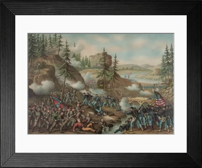 Framed Print : Battle of Chattanooga--Gen. Thomas charge near Orchard Knob Framed Print : Battle of Chattanooga--Gen. Thomas charge near Orchard Knob