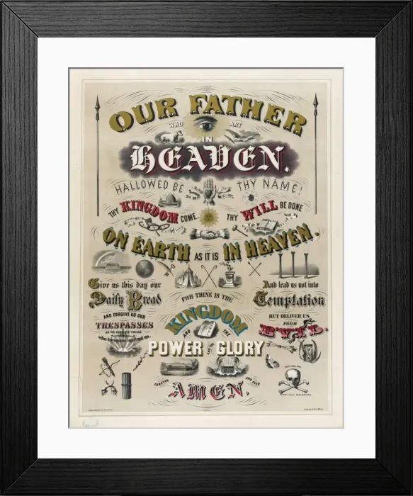 Framed Print : Our father who art in Heaven Framed Print : Our father who art in Heaven